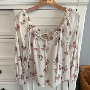 Rewind Cream Floral Blouse